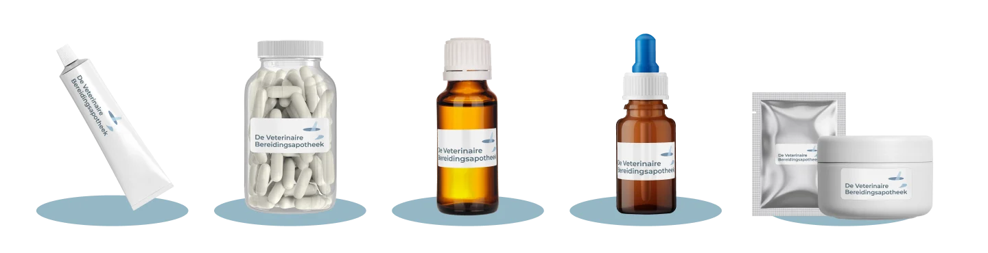 Various dosage forms of medication such as capsules, ointments, and drops